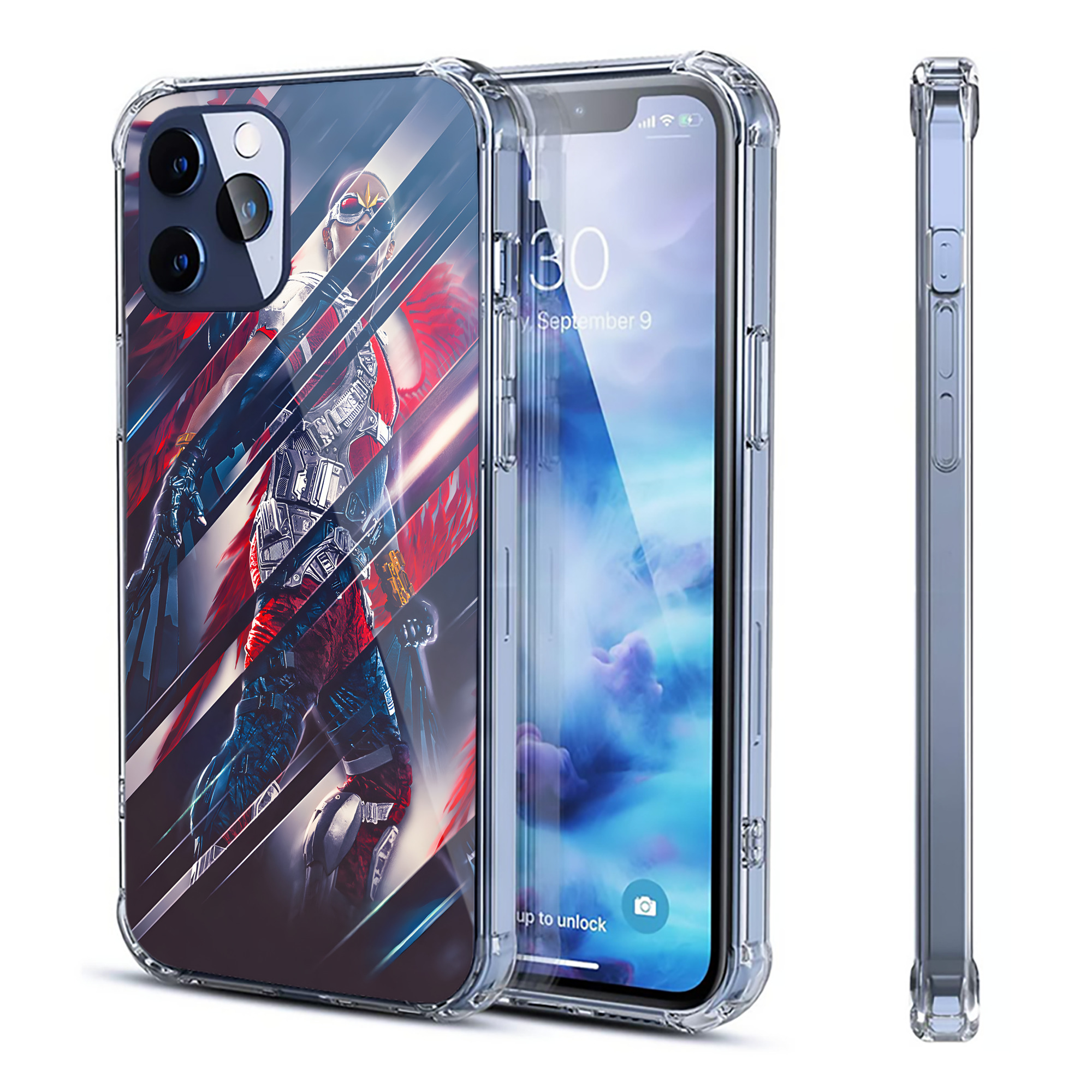 （画像用） アベンジャーズ The Avengers 【iPhone 12シリーズ対応】透明スマホケース（クリアソフトケース）